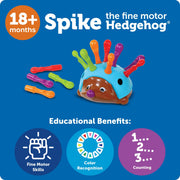 Learning Resources Spike The Fine Motor Hedgehog, Toddler Learning Toys, Fine Motor and Sensory Toys, Educational Toys for Toddlers, Montessori Toys, Ages 18+ Months,14 Pieces