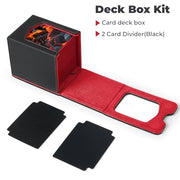 Fabmaker Deck Box Compatible with MTG Commander,Comman-der Deck Box Storage | Magnetic Trading Card Storage Box with Comman-der, Fits 100 Double-Sleeved Card, Card Box Compatible with Magic the Gathering