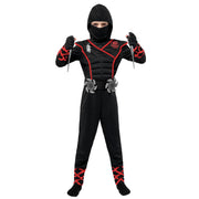 Spooktacular Creations Halloween Ninja Costume, Ninja Outfit Set for Kids, Halloween Costumes for Boys Dress Up Party