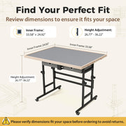 BuilderButler Puzzle Table 1500 Pieces with Wheels, Drawers & Cover, 33.58"x24.92" Adjustable Height & 45° Tilting Jigsaw Board for Adults, Also Ideal as Fuse Beads Table