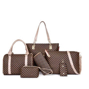 📢📢 !! ⏰Stylish 6-in-1 Mother & Baby Bag Set – Printed, Versatile Shoulder, Crossbody & Handbag for Everyday Use 🌿