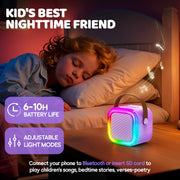 IROO Mini Karaoke Machine for Kids, Birthday Gifts Toys for Girls Ages 3-12 | 2 Wireless Mics, 5 Voice Effects & 1-Month KaraFun Premium, Bluetooth Speaker, Portable MP3 Player For Family Home Party