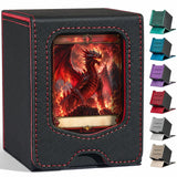 Fabmaker Deck Box Compatible with MTG Commander,Comman-der Deck Box Storage | Magnetic Trading Card Storage Box with Comman-der, Fits 100 Double-Sleeved Card, Card Box Compatible with Magic the Gathering