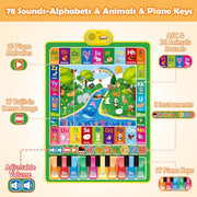 Baby Toys for 1 Year Old Gifts: 3 in 1 Alphabet Animal Piano Music Play Mat | Toddler Toys Age 1-3 Musical Toy 12-18 Months Babies Birthday Christmas Gift for Boys Girls 1 2 3 Year Old