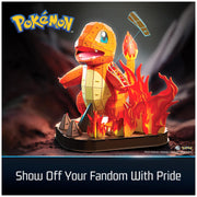 4D Build Pokémon Charmander 3D Puzzle Model Kit, Desk Décor, Shelf Display | 241 Premium EPS Foam Pieces, No Glue Or Tools Required, Build & Display Collectible Hobby Kit Gift For Fans Ages 12+