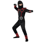 Spooktacular Creations Halloween Ninja Costume, Ninja Outfit Set for Kids, Halloween Costumes for Boys Dress Up Party