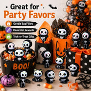 Celltestria 60pcs Halloween Mini Figurines Resin Ghost Toys | Halloween Party Favor Bag Fillers Embellishments Scrapbook Micro Fairy Garden Decor