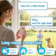 Upgraded Kids Video Walkie Talkies 2 Pack, Rechargeable Long Range Walkie Talkies for Kids, Video Intercom with Voice-Changing, Photo Sharing, Voice Chat, Emoji Messaging Modes
