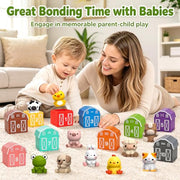 Learning Toys for 1,2,3 Year Old Toddlers, 20Pcs Farm Animals Toys Montessori Counting, Matching & Sorting Fine Motor Games, Christmas Birthday Easter Gift for Baby Boys Girls Age 12-18 Months