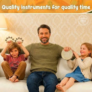 Stoie’s Wooden Musical Instruments for Kids Ages 3+, Montessori Music Toy Set for Kids with Drum, Tambourine, Maracas, Bells & Flute, Educational Preschool Toys for Boys & Girls