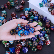 CiaraQ 182pcs Polyhedral Dice Set for Dungeon and Dragons MTG Table Games | 26 Role-Playing Dice Sets for D&D with Storage Bag. 7 dice each (D4-D20), Classic Numbers, Ages 14+