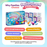 The Fidget Game SquishyLand in Rainbow Reef Board Game, Pre-K to 2nd Grade | Educational & Phonics Kindergarten Learning Activities, Mochi Squishy Toys Set, 2-6 Players
