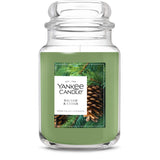 Yankee Candle Balsam & Cedar Scented Candle, 22oz Large Jar | Up to 150 Hour Burn Time, Room Filling Fragrance, Long-Lasting Scent, Premium Plant Wax Blend, Consistent Burn, Giftable