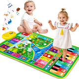 Baby Toys for 1 Year Old Gifts: 3 in 1 Alphabet Animal Piano Music Play Mat | Toddler Toys Age 1-3 Musical Toy 12-18 Months Babies Birthday Christmas Gift for Boys Girls 1 2 3 Year Old