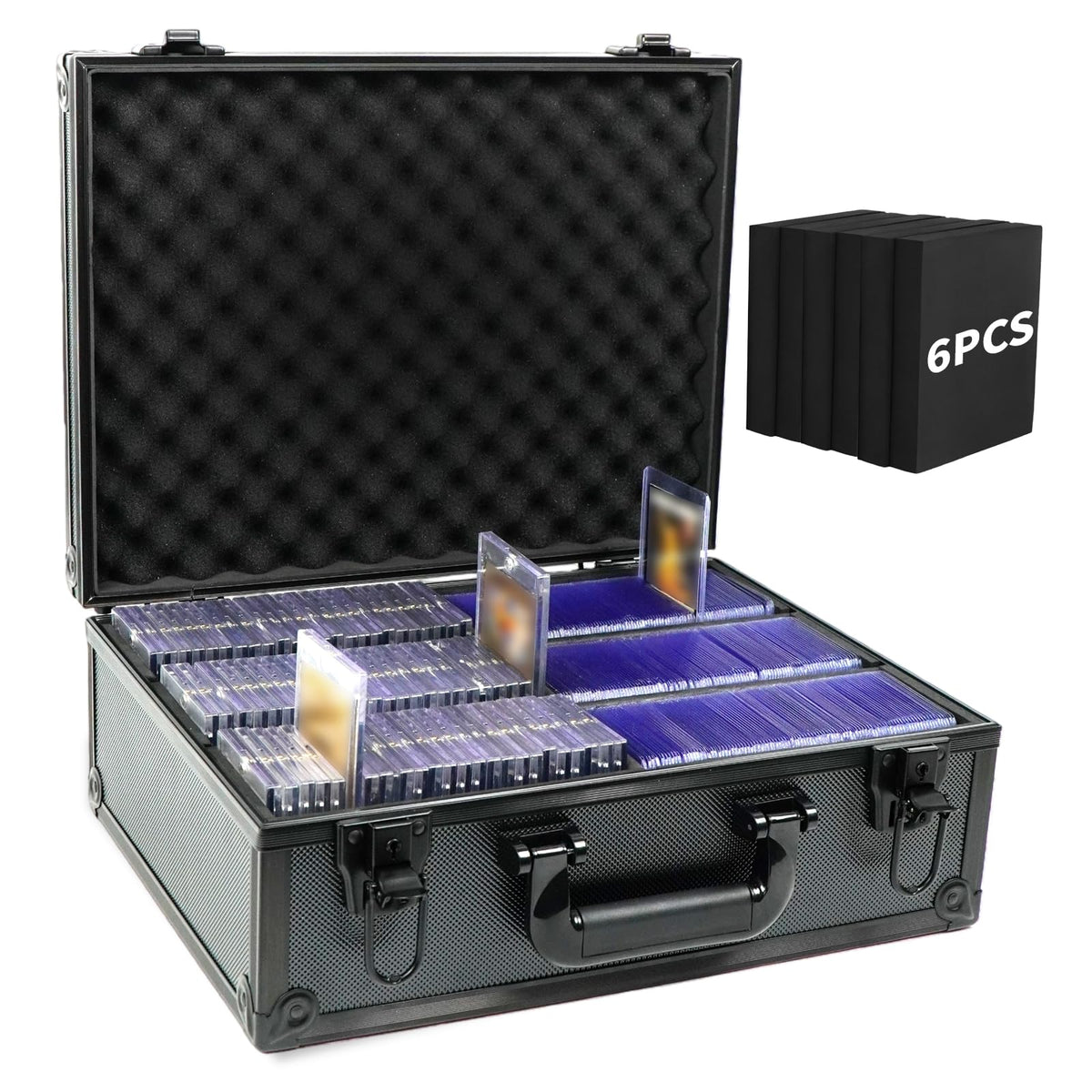 HZGXQN Toploader Storage Box for 3" x 4" 35pt Rigid Card, Top Loader Card Storage Hard Case, Sports Card Storage Boxes for Trading Cards, Top Loaders Holder (Holds 600+ Toploaders)