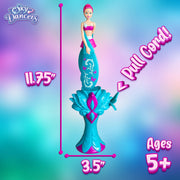 Sky Dancers Flying Doll, Pull-String Toy, No Batteries, Turquoise Twinkle | Really flies; Pull-string powered; No batteries; Indoor/outdoor play; Screen-free fun; Ages 6+, retro