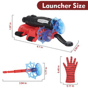 Xohny Spider Web Shooters with Glove for Kids Cosplay Party Favor | Superheroes Wrist Launcher Toy, Halloween Party Supplies, Christmas Stocking Stuffers, Birthday Gift for Boys Girls