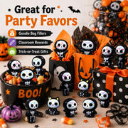 Celltestria 60pcs Halloween Mini Figurines Resin Ghost Toys | Halloween Party Favor Bag Fillers Embellishments Scrapbook Micro Fairy Garden Decor