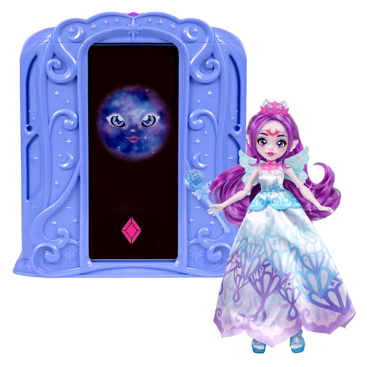 Magic Mixies Pixie Supremes Magic Mirror, Skylar Butterfly Doll | Mix potion to reveal 10.5in posable doll, 50+ lights & sounds, 2 outfits; Amazon Exclusive toy for kids