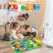 Baby Toys for 1 Year Old Gifts: 3 in 1 Alphabet Animal Piano Music Play Mat | Toddler Toys Age 1-3 Musical Toy 12-18 Months Babies Birthday Christmas Gift for Boys Girls 1 2 3 Year Old