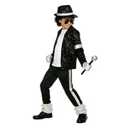 VIIOMUYE Boys Halloween Costume Set 8 Pcs 80s 90s Retro Dance Disco Cosplay | Retro dress up set with fun accessories for Halloween parties stage shows themed play ages 3 to 12 years