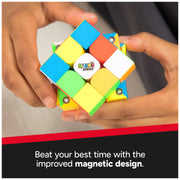 Rubik's Cube 3x3 Magnetic Speed Puzzle Cube & Brain Teaser Fidget Toy | Magnetic For Speed & Stability, A Competitive STEM Toy That Improves Hand-Eye Coordination & Algorithmic Thinking, Ages 8+