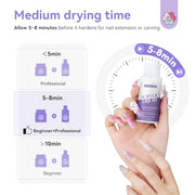 SAVILAND Low Odor Monomer Acrylic Nail Liquid, 4 oz | Non-Yellowing Monomer, With #12 Nail Brush, For Acrylic Powder Application, Beginners At-Home DIY & Professional Salon Use