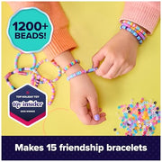 Cool Maker Stack'd Heishi Studio Bracelet Making Kit, Ages 7+ | Stack, String & Snap 15 Friendship Bracelets, Beading Pen & 1200 Beads, Easy DIY Arts & Crafts, Birthday Gifts Idea for Girls