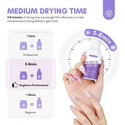 SAVILAND Low Odor EMA Monomer Acrylic Nail Liquid, 4 oz | Non-Yellowing Monomer with #12 Nail Brush, Strong Adhesion, For Extensions & 3D Sculpting, DIY Beginners, Home and Salon Use