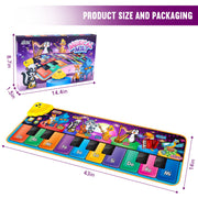 Floor Piano Mat, Musical Educational Keyboard Playmat for Kids Aged 1 2 3+ | Musical Animal Touch Play Toy & Dancing Mat, 25 Music Sounds Sensory Educational Toy, Ideal Gifts for Ages 1-3+ Boys Girls