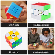 Rubik's Cube 3x3 Magnetic Speed Puzzle Cube & Brain Teaser Fidget Toy | Magnetic For Speed & Stability, A Competitive STEM Toy That Improves Hand-Eye Coordination & Algorithmic Thinking, Ages 8+