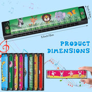 50 Pcs Harmonica for Kids 16 Holes Harmonicas Musical Instrument Toy