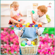 Augshy 14PCS Plastic Egg Shakers Musical Instruments and Maracas for Kids | PEaster Party Shaker Eggs Design,Develops Rhythm And Sound Skills,14 PCS Colorful Egg Maracas Set
