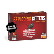 Exploding Kittens Original Edition, 2-5 Players, Ages 7+ Card Game | Draw cards, betray your friends, and try not to explode! Great for family game nights, parties, travel, quick 15-minute play.