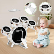 Kids Drum Set for Toddlers 1-3 - 5 Drum Musical Toys for Kids 3-5 Boy Girl | Toddler Musical Toy Drum Set Birthday Christmas Gift Kids Age 3-5 / 5 Drums w Stool Musical Instruments Toy for 3 4 Year Old