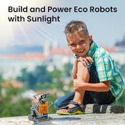 Sillbird 12-in-1 Solar Robot Building Kit STEM Gift for Boys Ages 8-13 | Powered by the Sun, Engineering Skills, DIY Educational Kit, Birthday Presents for Kids, Buildable Learning Set, 190 Pieces