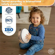 Stoie’s Wooden Musical Instruments for Kids Ages 3+, Montessori Music Toy Set for Kids with Drum, Tambourine, Maracas, Bells & Flute, Educational Preschool Toys for Boys & Girls