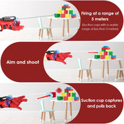 Xohny Spider Web Shooters with Glove for Kids Cosplay Party Favor | Superheroes Wrist Launcher Toy, Halloween Party Supplies, Christmas Stocking Stuffers, Birthday Gift for Boys Girls