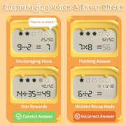 alilo Math Games for Kids Ages 5-12, Portable Math Toys for Travel | Practicing Addition, Subtraction, Multiplication and Division, Educational Toy with 5 Modes, 19 Math Games,50K Math Questions