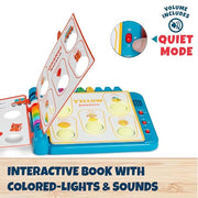 Chuckle & Roar Pop It Book, Colors, English & Spanish, Quiet Mode, 1–4+ | English & Spanish Color Toddler Learning Toys, Quiet Mode Option, Sturdy Plastic Sensory Toys, Busy Book for Toddlers 1-3