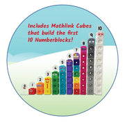 hand2mind Numberblocks 1-10 MathLink Cubes Activity Set, Ages 3+ | Linking Cubes, Numberblocks Activity Set, Preschool and Kindergarten Learning Activities, For Kids Ages 3, 4, 5, 6, 7