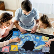 CALLKROON Puzzle Mat Roll Up for 1500 Pieces, Felt Puzzle Board Alternative Gift Set with 4 Sorting Trays and Inflatable Tube, Premium Puzzle Saver Mat for Storage, Portable Puzzle Rolling Mat