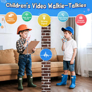 Kids Video Walkie Talkies, 2 Pack Long Range Toy Walkie-Talkie for Kids | Rechargeable, Outdoor Games Toys for Boys Girls Age 3-12, Indoor, Camping, Hiking, Travel, Christmas Birthday Gift(Blue/Pink)