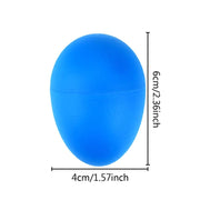 Augshy 40PCS Plastic Egg Shakers Percussion Musical Maracas Easter Eggs with a Storage Bag for Music Learning DIY Painting(8