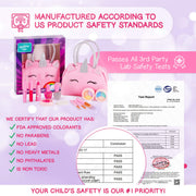Kids Real Makeup Kit with Unicorn Purse Non Toxic Washable Make Up Set | Pink Unicorn Toys for Girls Age 4-6, 5 Year Old Girl Birthday Gift Idea, Toddler Little Girl Gifts 3 4 5 6 7 8 9 10 Years Old
