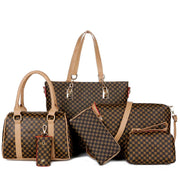 📢📢 !! ⏰Stylish 6-in-1 Mother & Baby Bag Set – Printed, Versatile Shoulder, Crossbody & Handbag for Everyday Use 🌿