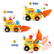 VTech Pop-a-Balls Push and Pop Bulldozer, Yellow