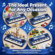 Raimy 37 Keys Keyboard Piano for Kids with Microphone & Dual Speakers | Multifunction Portable Electronic Learning Music Instrument, Educational Birthday Gift Toy for 3-8 Year Old Girls & Boys