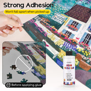 YAKAMOZ Jigsaw Puzzle Glue Clear, Quick Drying with Scraper, 200mL | Preserve & Frame Finished Puzzles | Strong Hold | Water-Based, Non-Toxic Formula | Easy to Apply | Covers Up to 5,000 Pieces