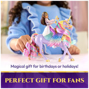 Unicorn Academy Wing Magic Sophia & Wildstar, Dolls & Toys, Ages 4+ | 15+ Sounds & Movements, Responds to Hogwarts Envelope, Imaginative Pretend Play, Spellbinding Gift for Kids